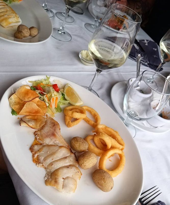 Poisson et beignet de Calamars
