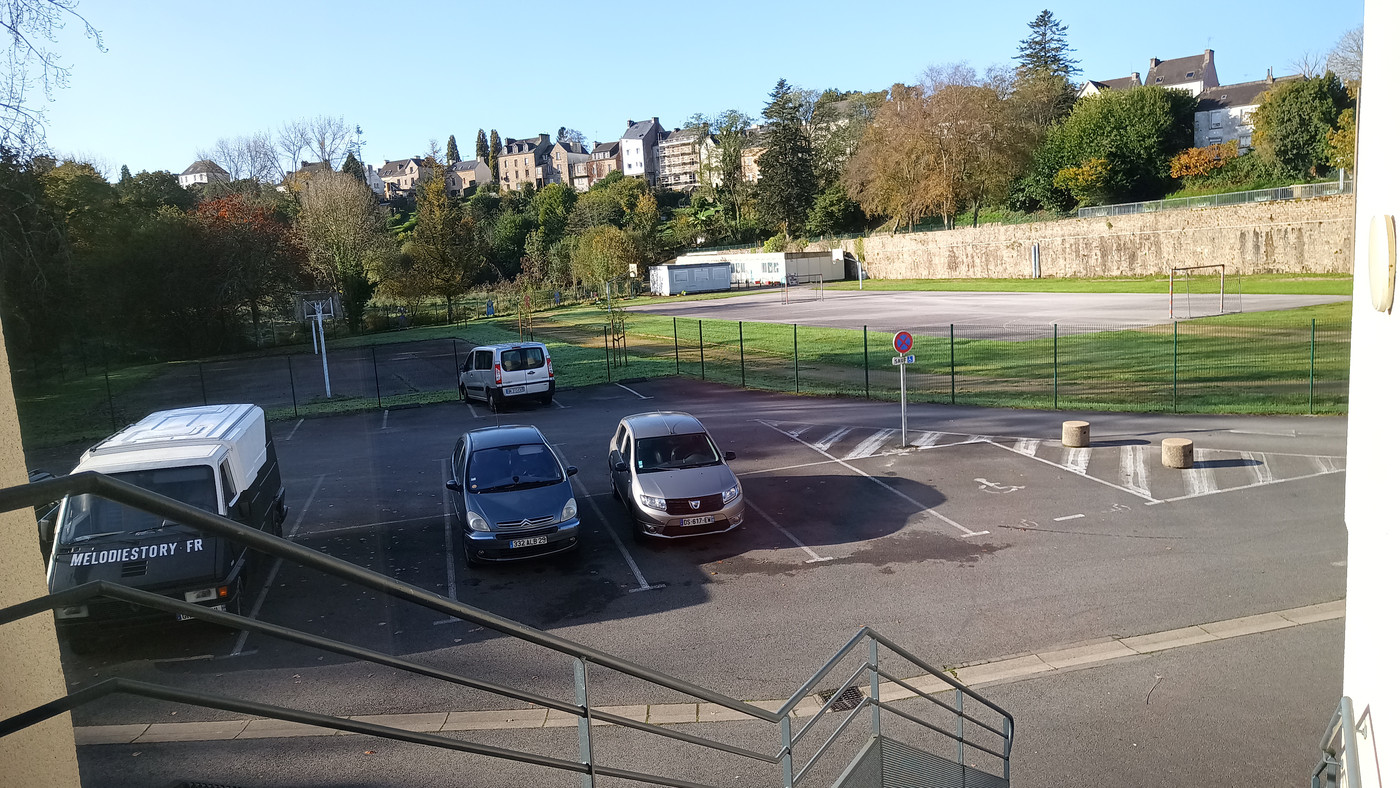 Le parking pour les exposant, détail qui peut avoir son importance !