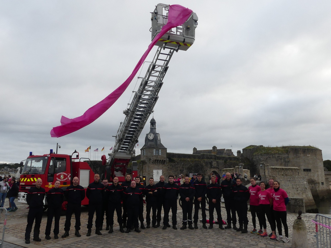 Les pompiers à la Concarn' Rose