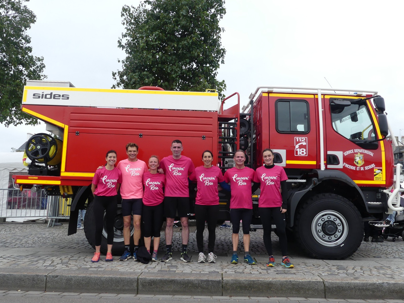 Les coureurs des pompiers