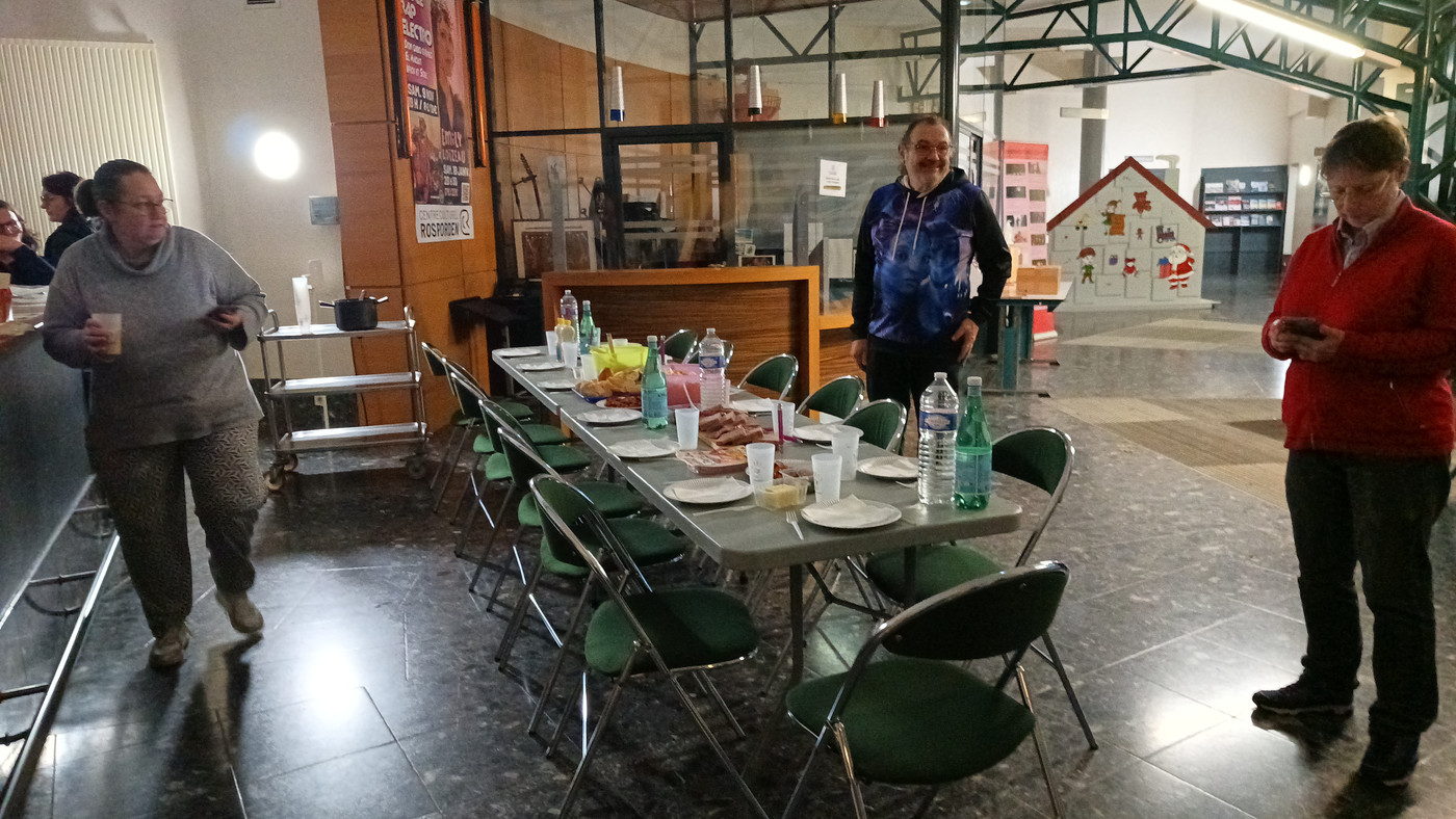 La table pour le repas du soir