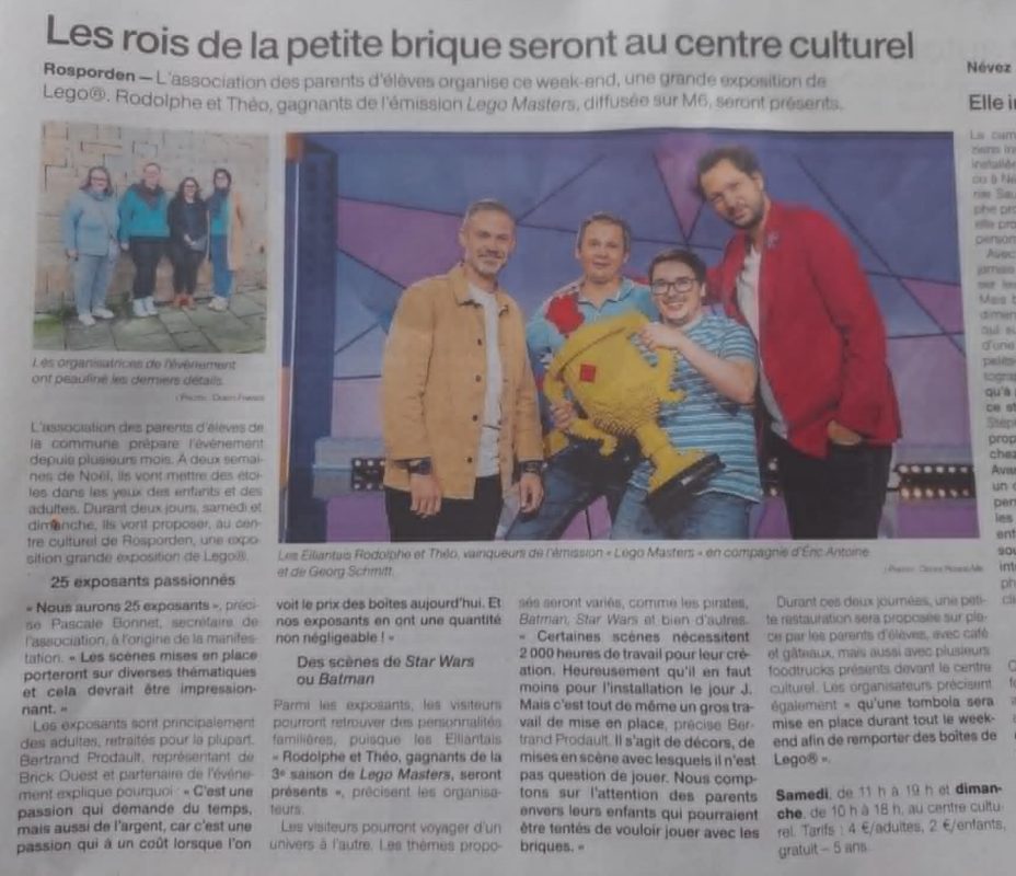 L'article de Ouest-France du 04/12/2024