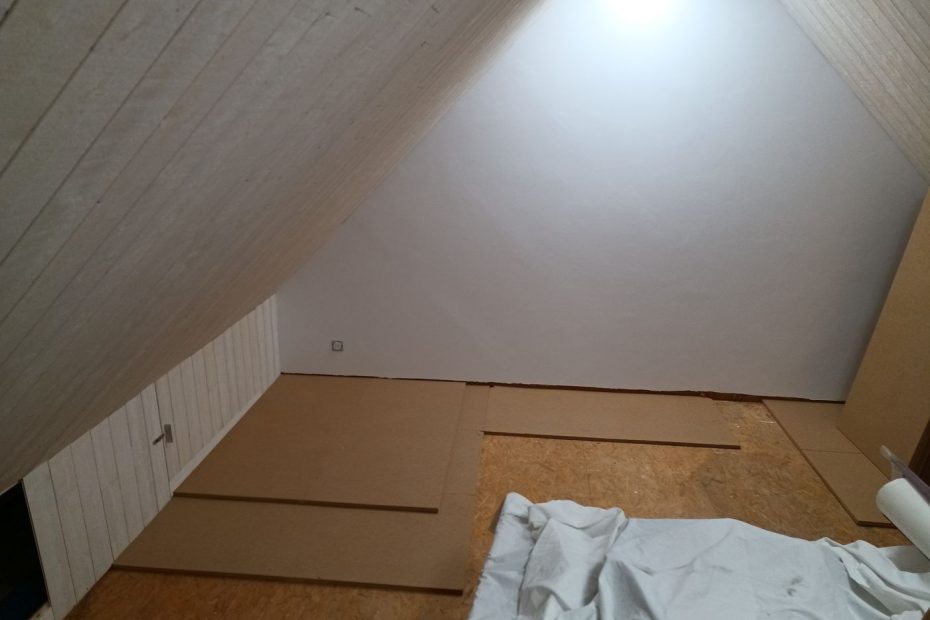 Mise en place des plaques de sous-couche