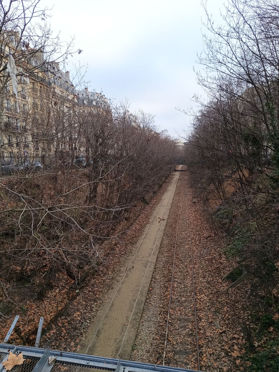 Les anciens rails de train autour de Paris