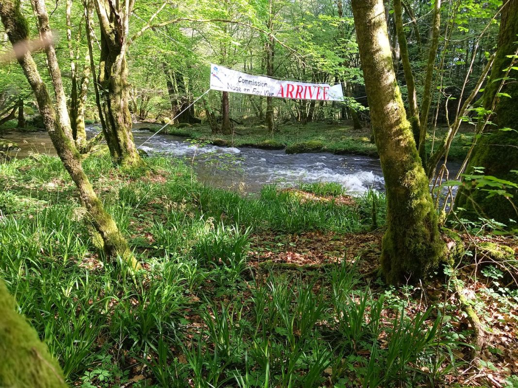 La ligne d'arrivé des jeunes (1km)