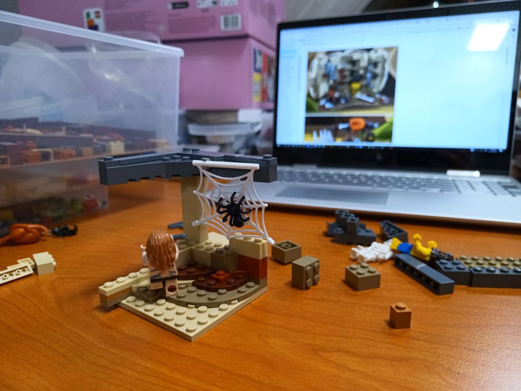 Début de construction d'une scène en 8x8x8 (et 1er construction dans le grenier)