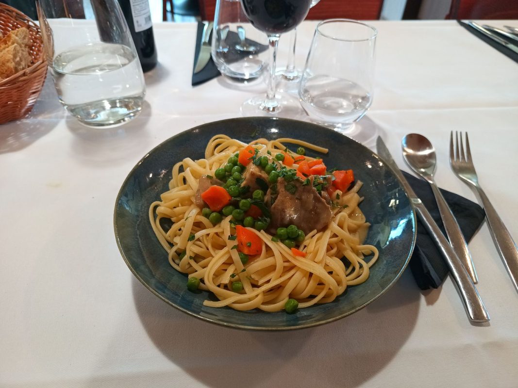 Pâtes au bœuf