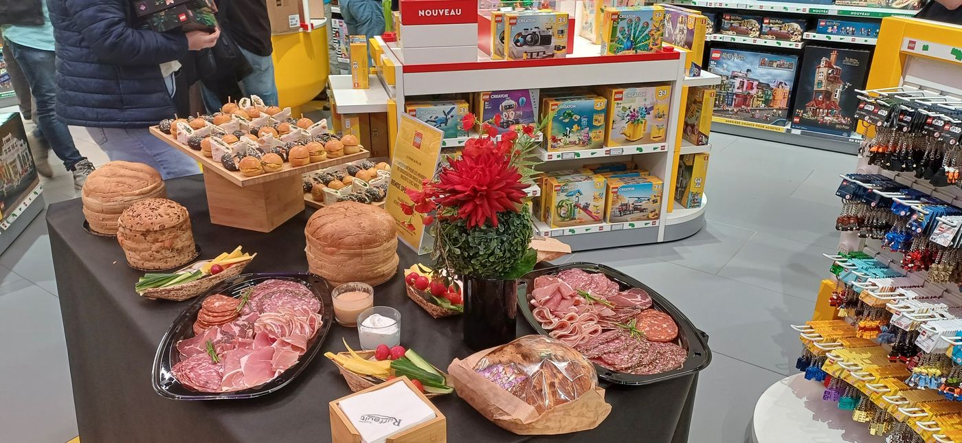 Buffet au Lego Store