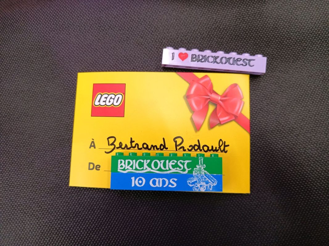 Les cadeaux : briques, 10% de remises, et un bon d'achat de 150€ !!!