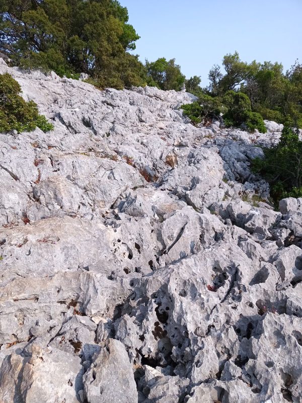 Ha, les jolie rocher de tout a l'heure, maintenant c'est le sentier !