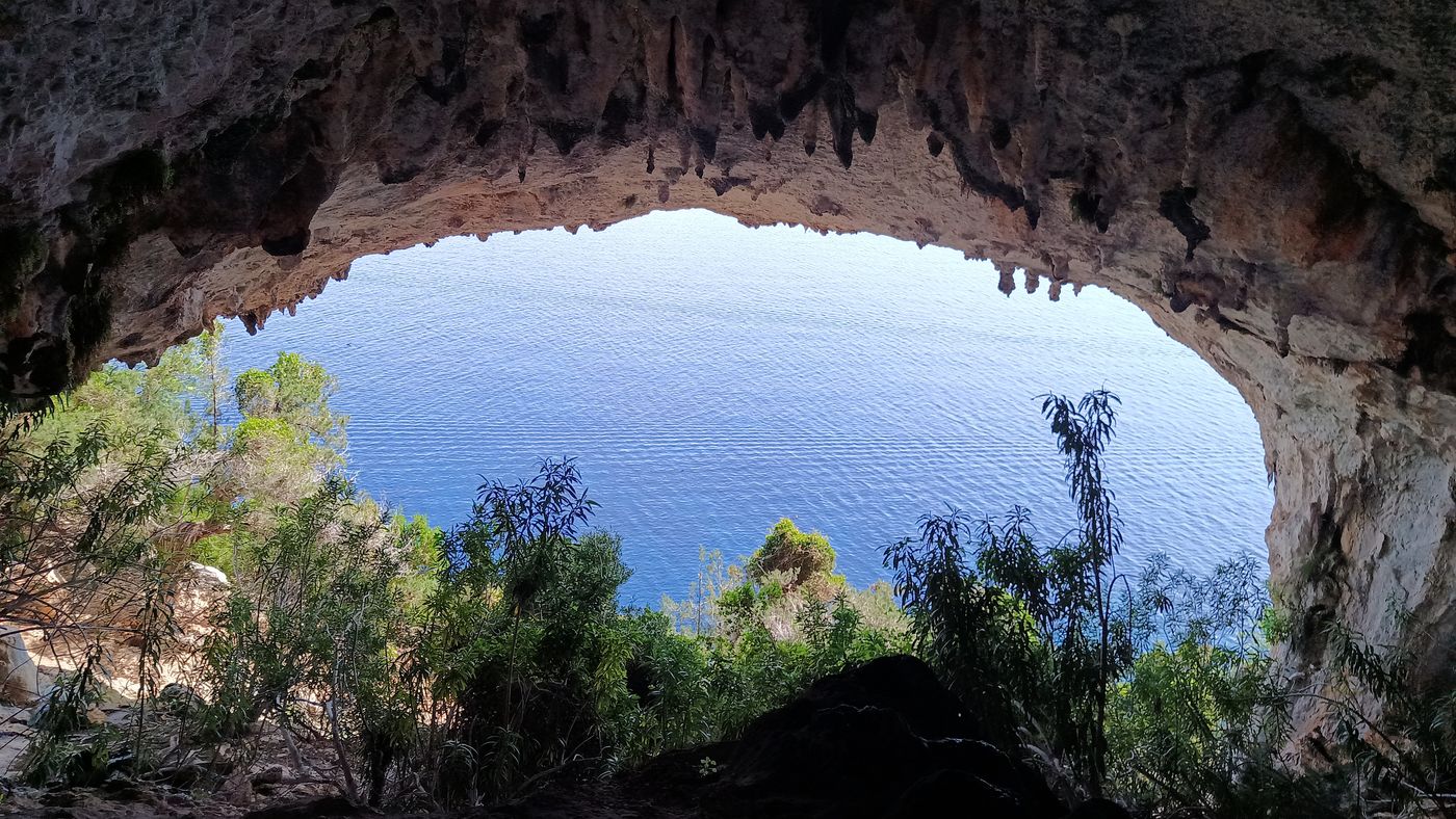 Au sommet de la grotte
