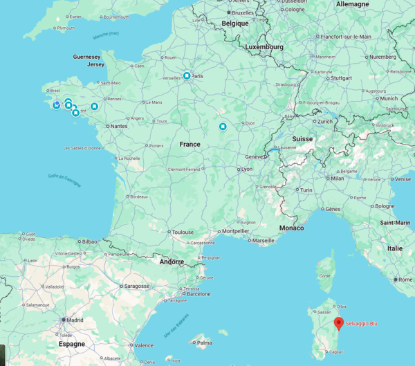 Carte Sardaigne