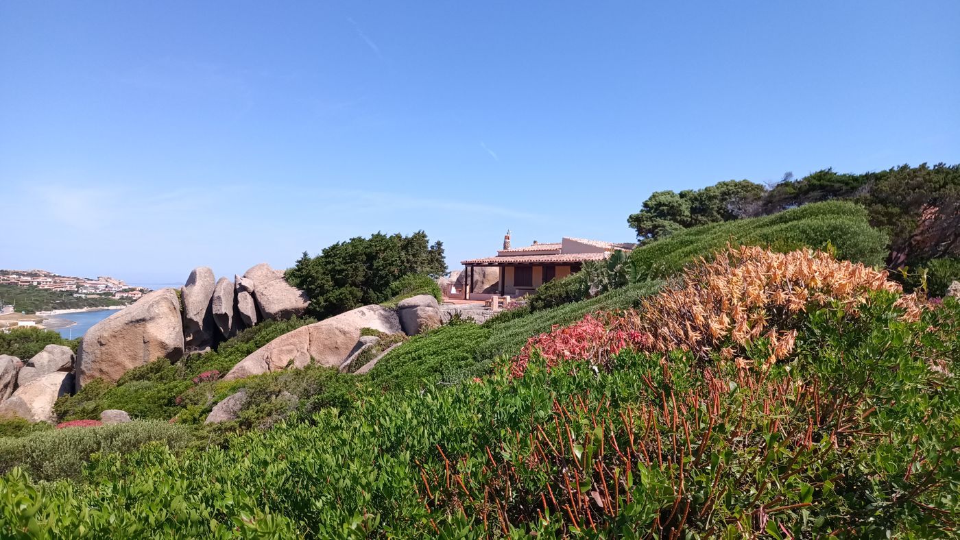 Maison entre fleurs et minéral