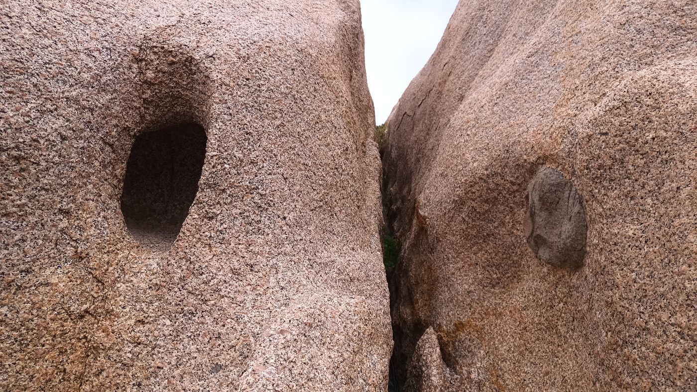 On vois l'étape granite/ roche tendre et granite/trou