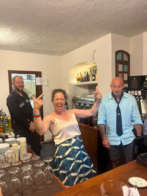 Prise du bar par Laëtitia et Max