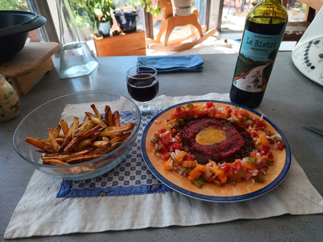 Steak Tartare et frites, tout maison