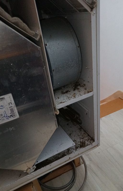 L'intérieur de la VMC double flux