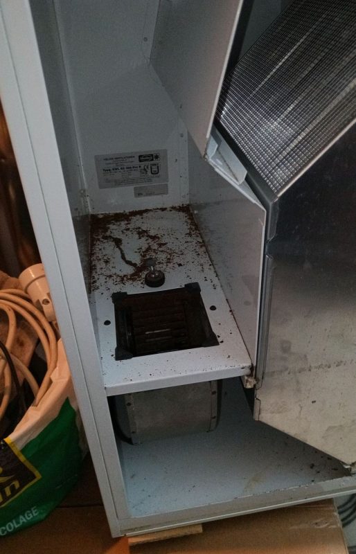 L'intérieur de la VMC double flux