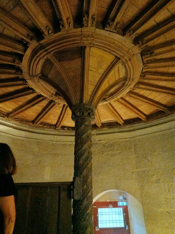 Le 'palmier' du haut de l'escalier de la tour de Rohan