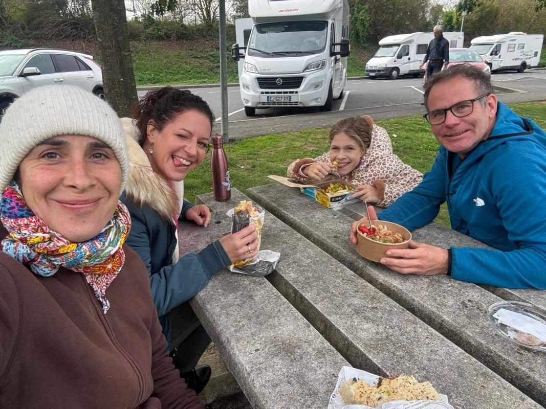 Pique nique avant d'arriver