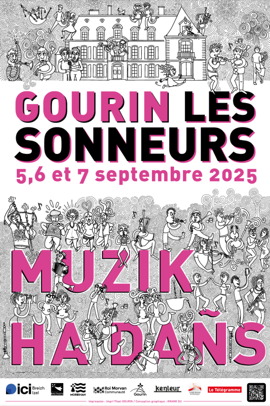Affiche Festival les Sonneurs à Gourin 2025