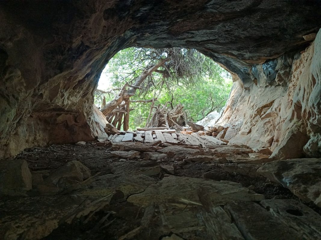 Du fonds de la grotte