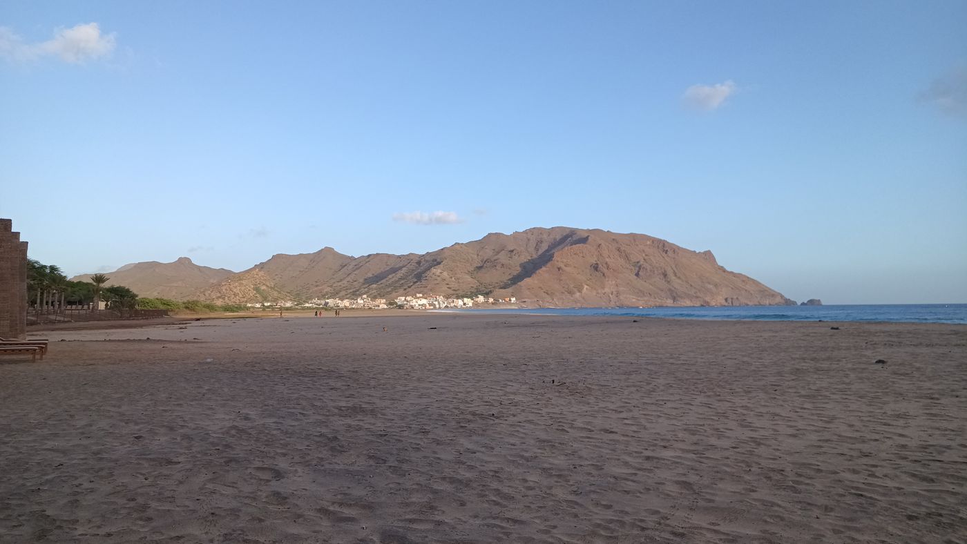 La plage au sud de l'île