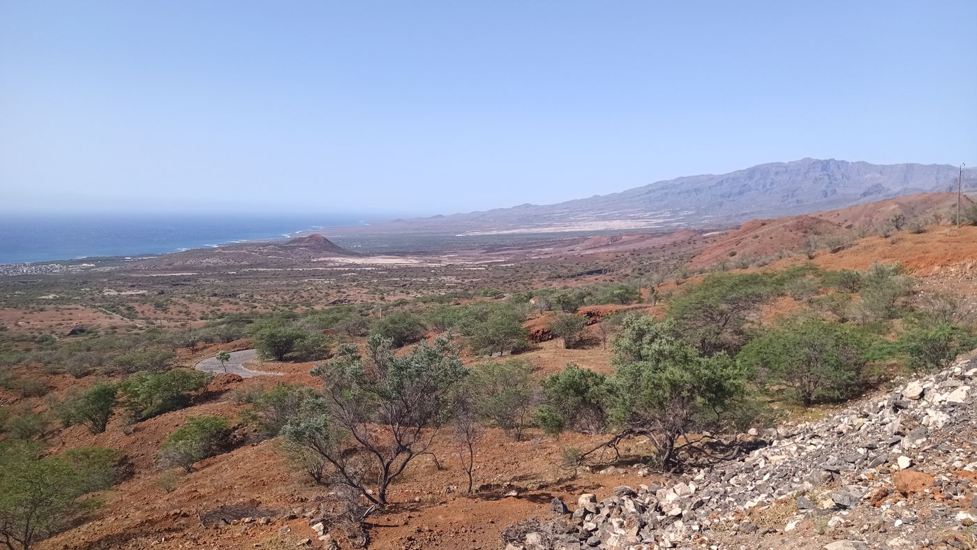 La vue sur le sud de l'île