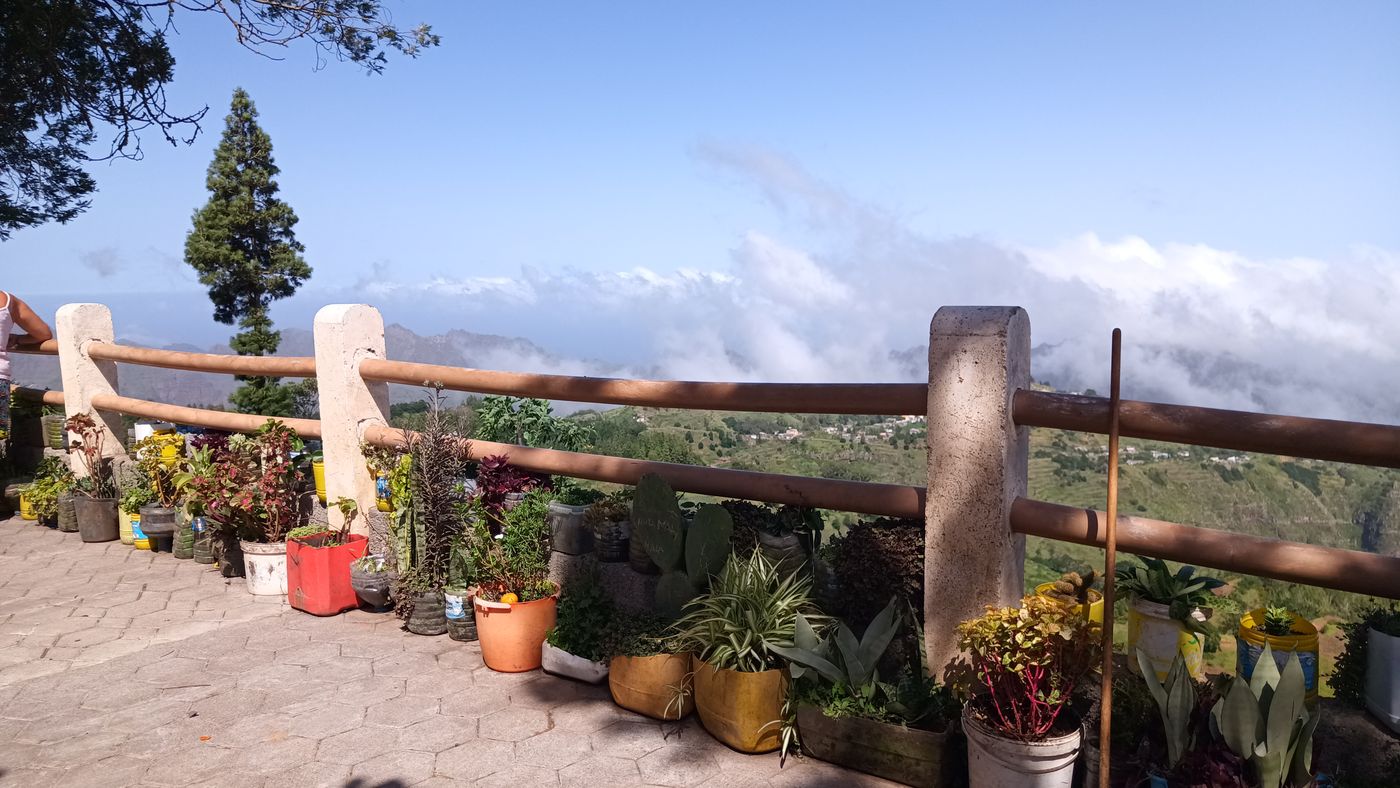 Un point de vue sur le bord de la route