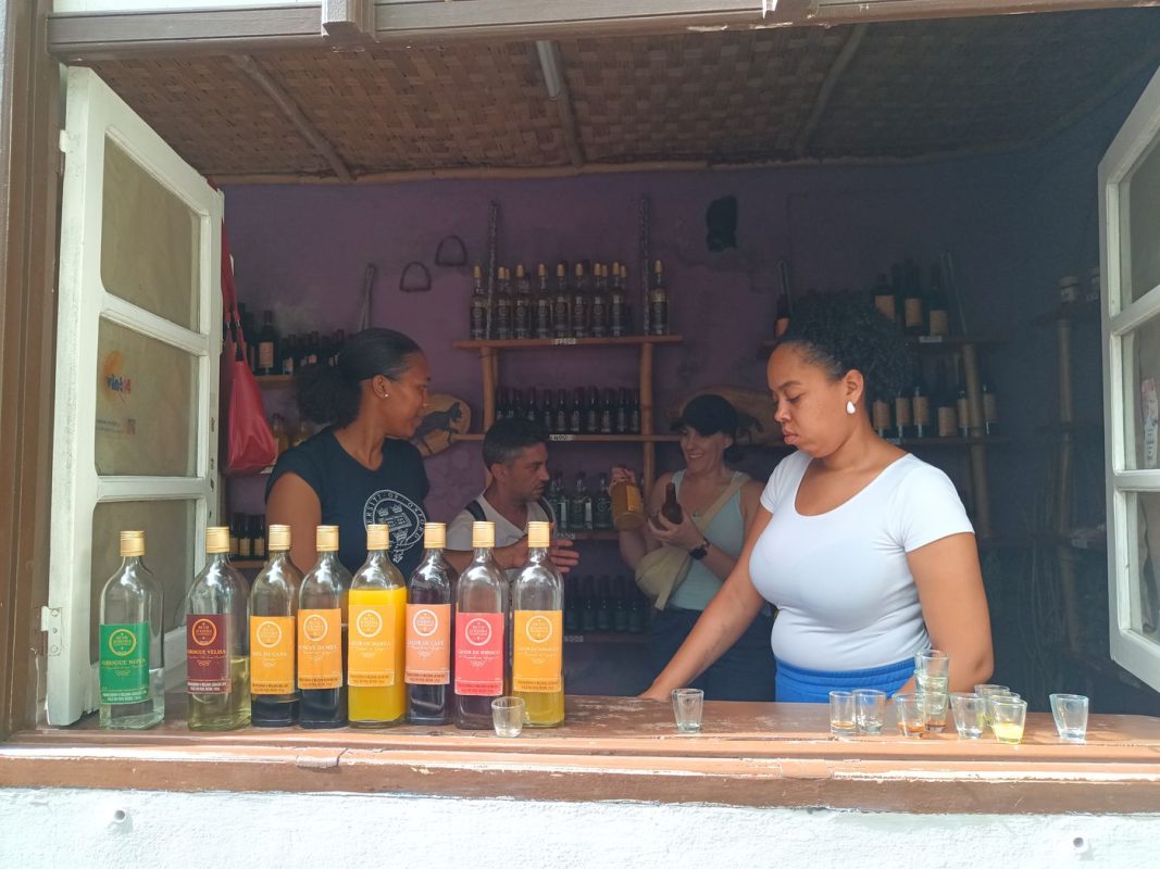 La petite dégustation/vente de rhum