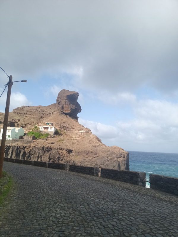 Sur la route retour : on dirait une tête d'indien