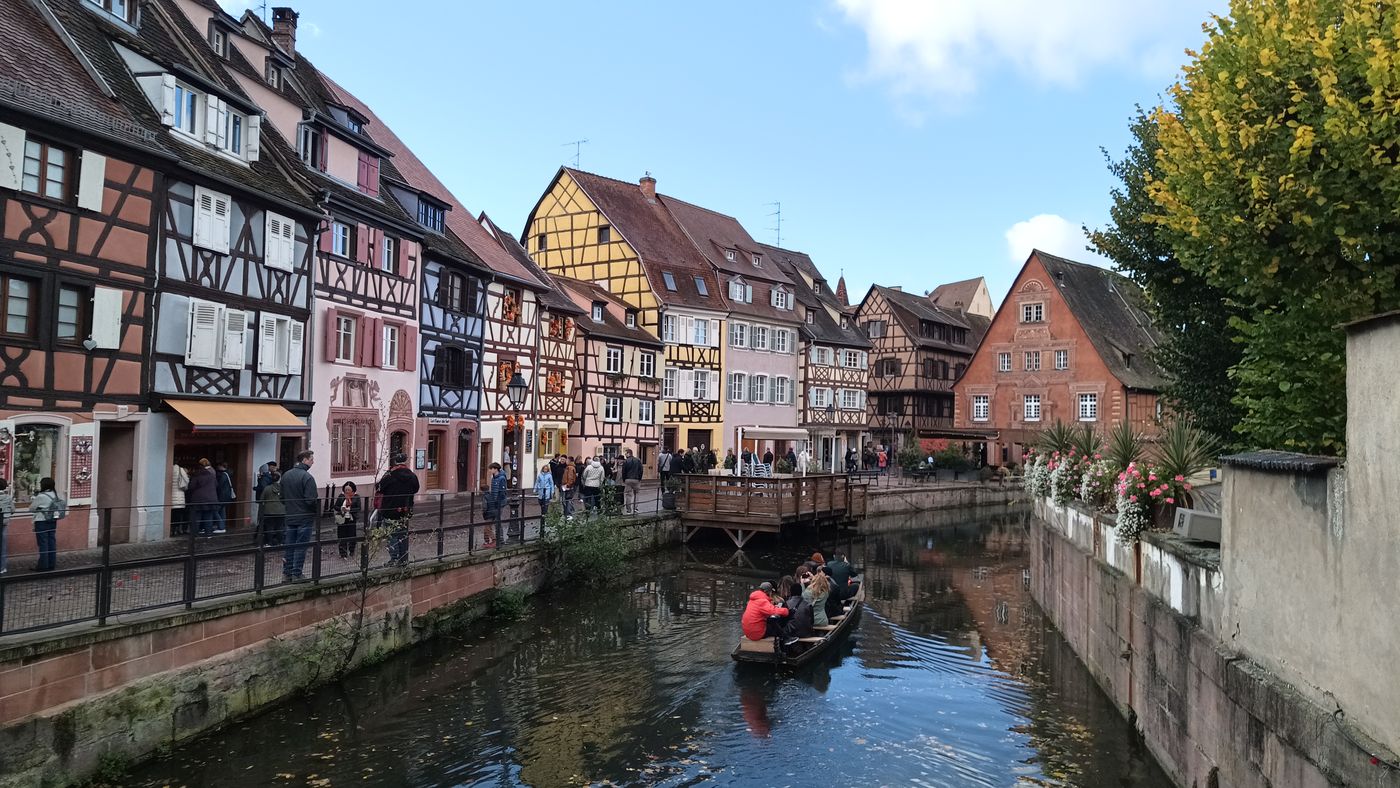 Barque au milieu de la venise verte