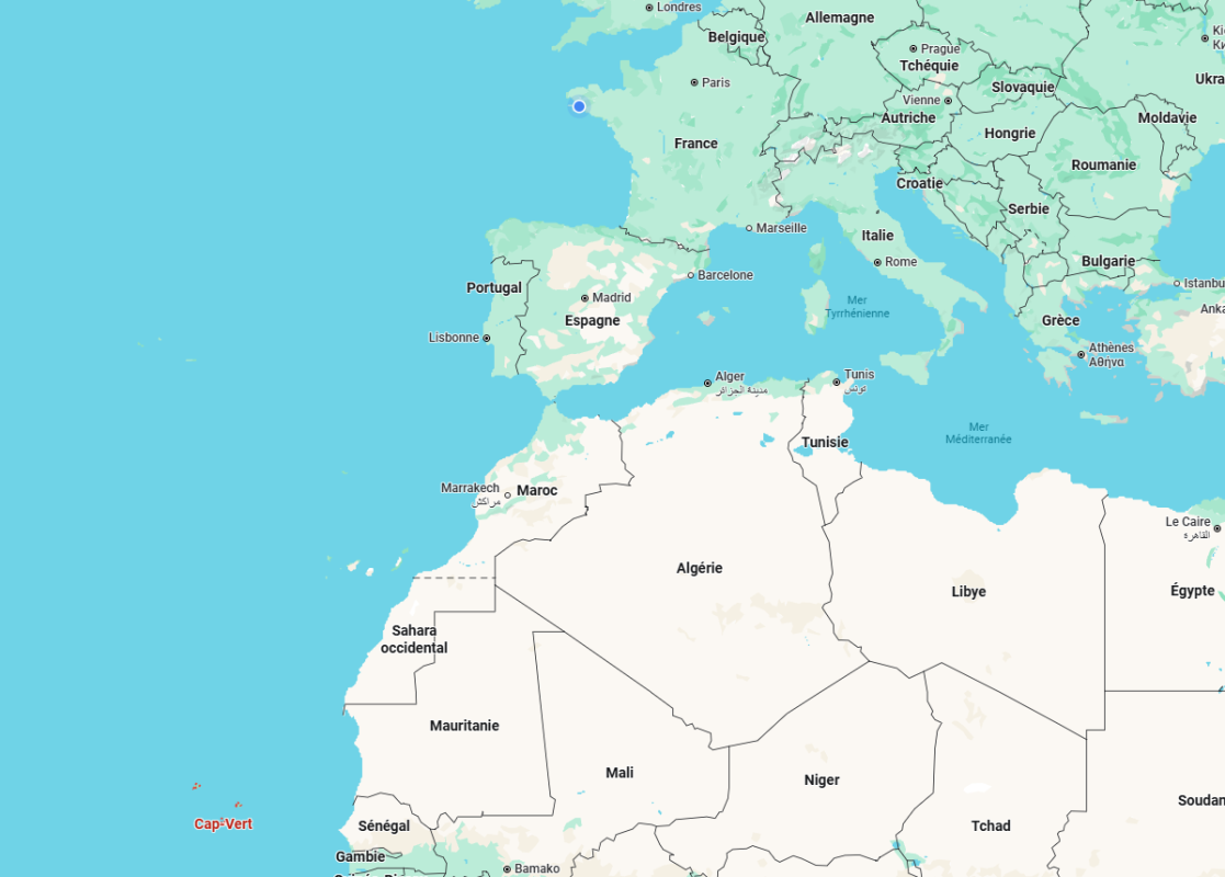 Carte France - Cap-Vert