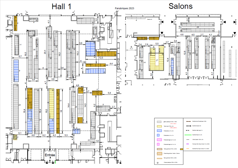 Fana'Briques 2025 Plan Hall 1