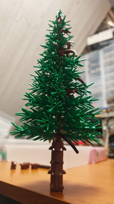 Essais de grand Sapin en Lego