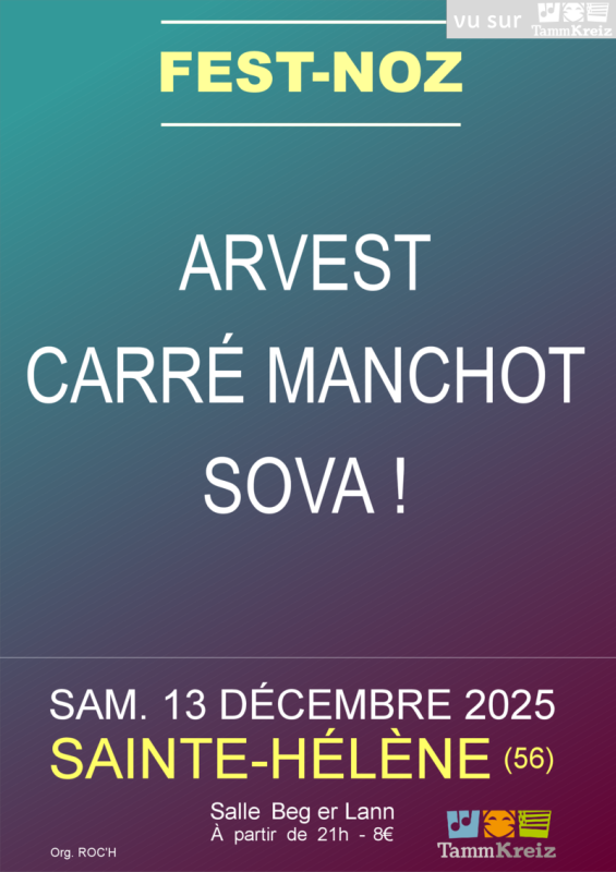 Affiche Fest-noz Saint Hélène