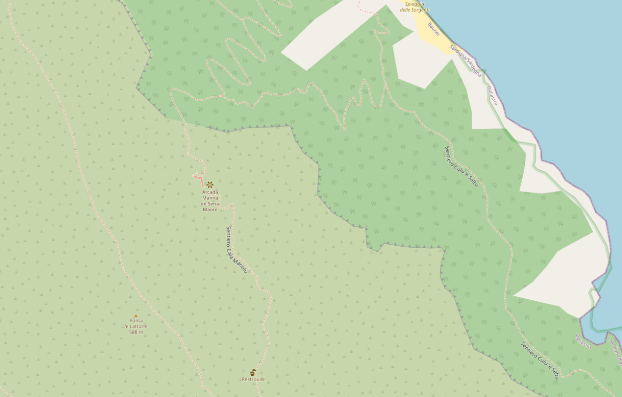 La fantomatique Cuile avec un robinet (source ?) et l'arche