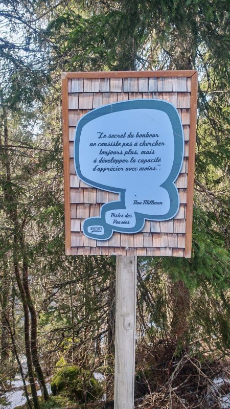 Je retrouve ces petites pensé réparties sur les pistes