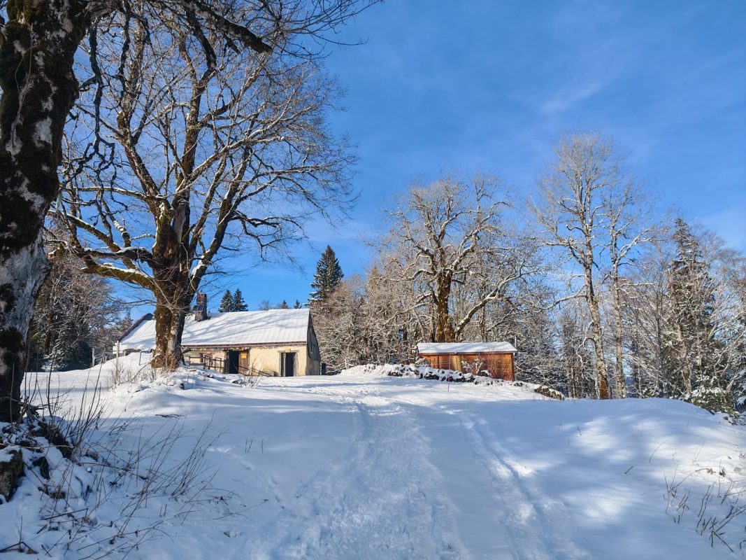 Arrivé au chalet d'Haut