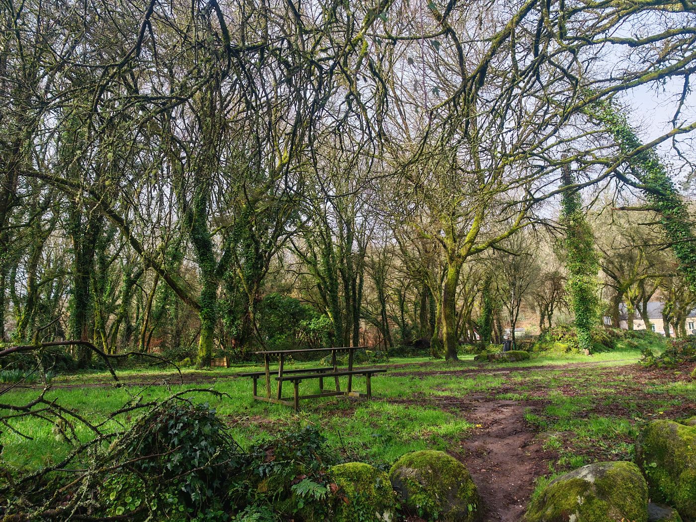 Sentier le long de l'Ellée à Gran Ponts