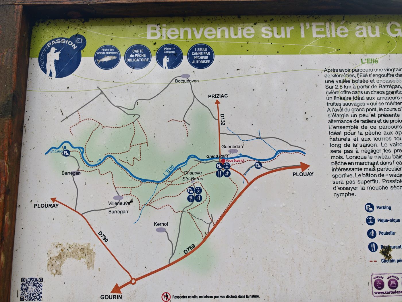 Le plan des randonnées