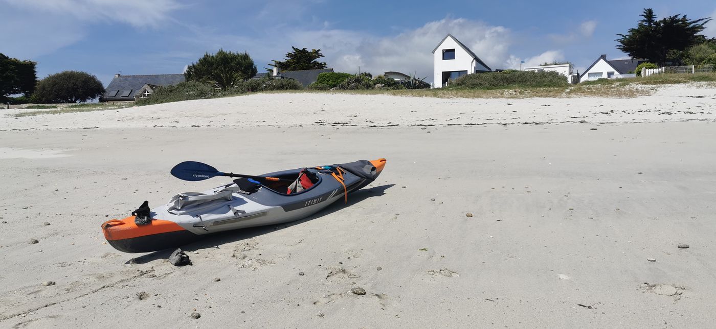 Arrivé à  la plage de Kerfriant