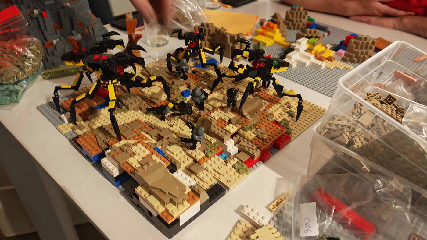 Construction commune pour le MOC de Vincent