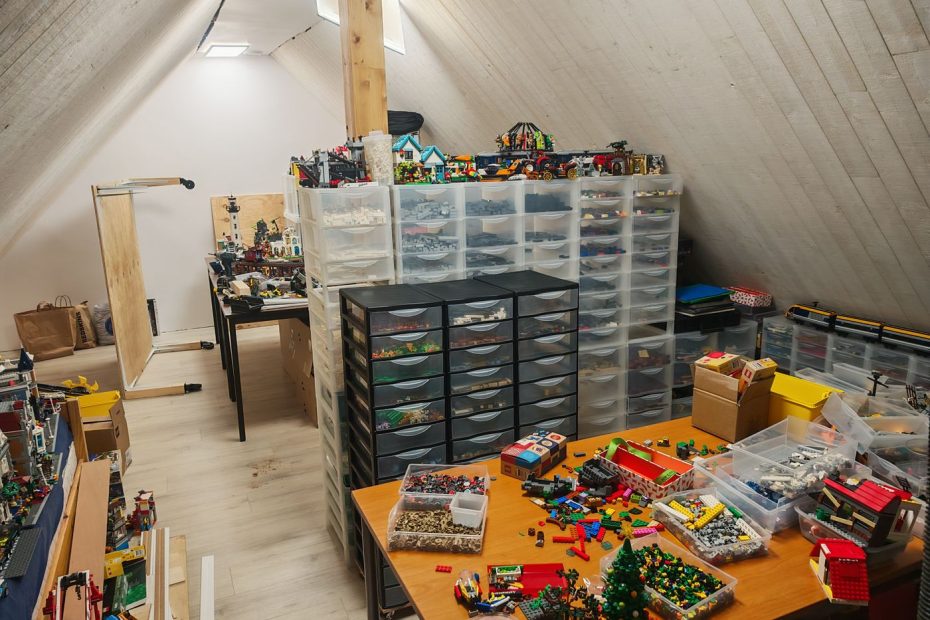 Et voila un beaux rangement de pièces Lego mobile