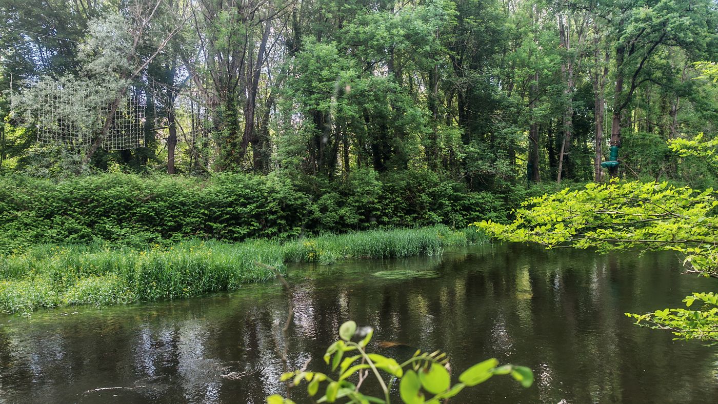 Parcours d'acrobranche au dessus de la Loire