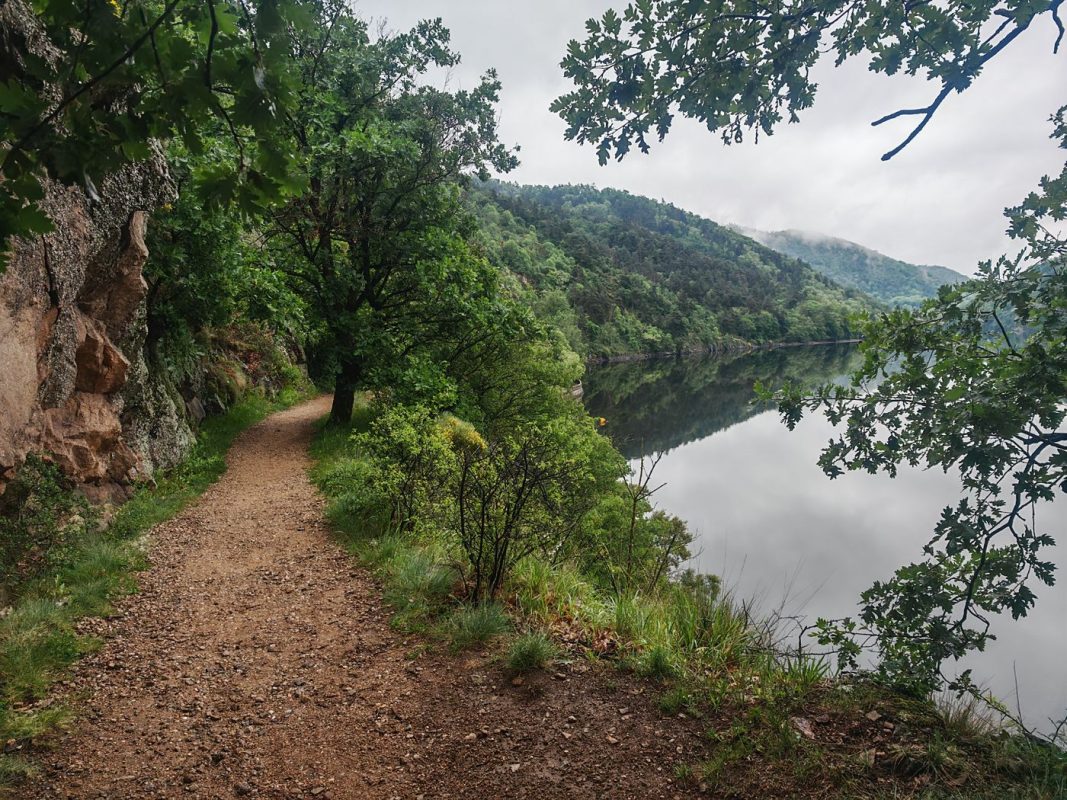 Le sentier arrive tout doucement vers la Loire