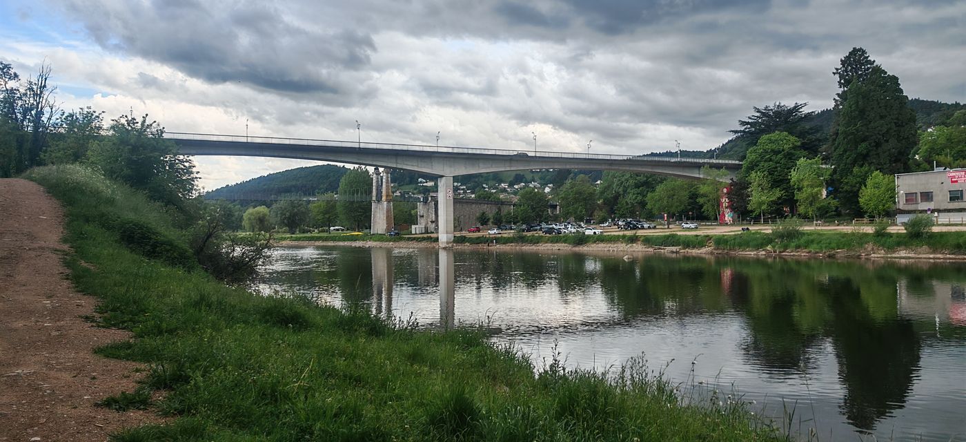 Pont et passerelle de Aurec-sur-Loire