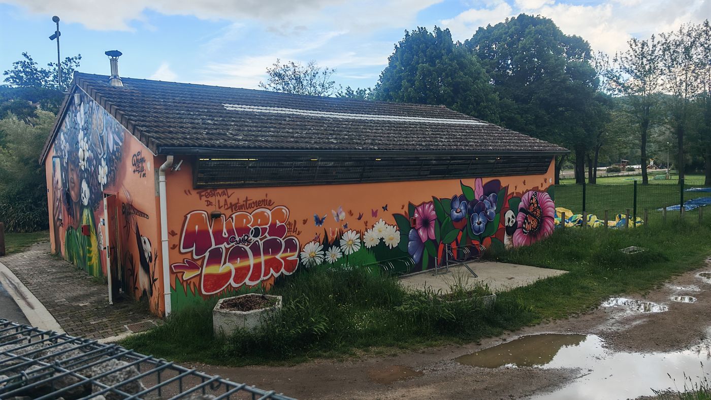 Toilette et point d'eau décoré