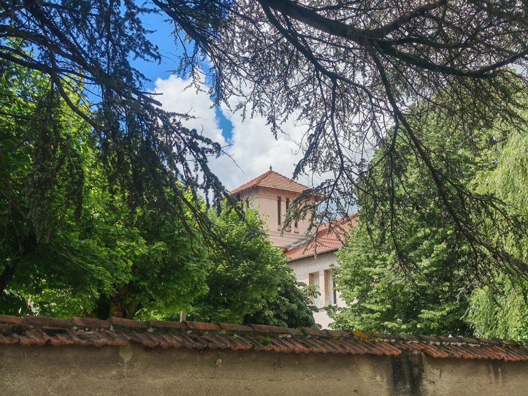 Dans une zone d'un ancien hôpital