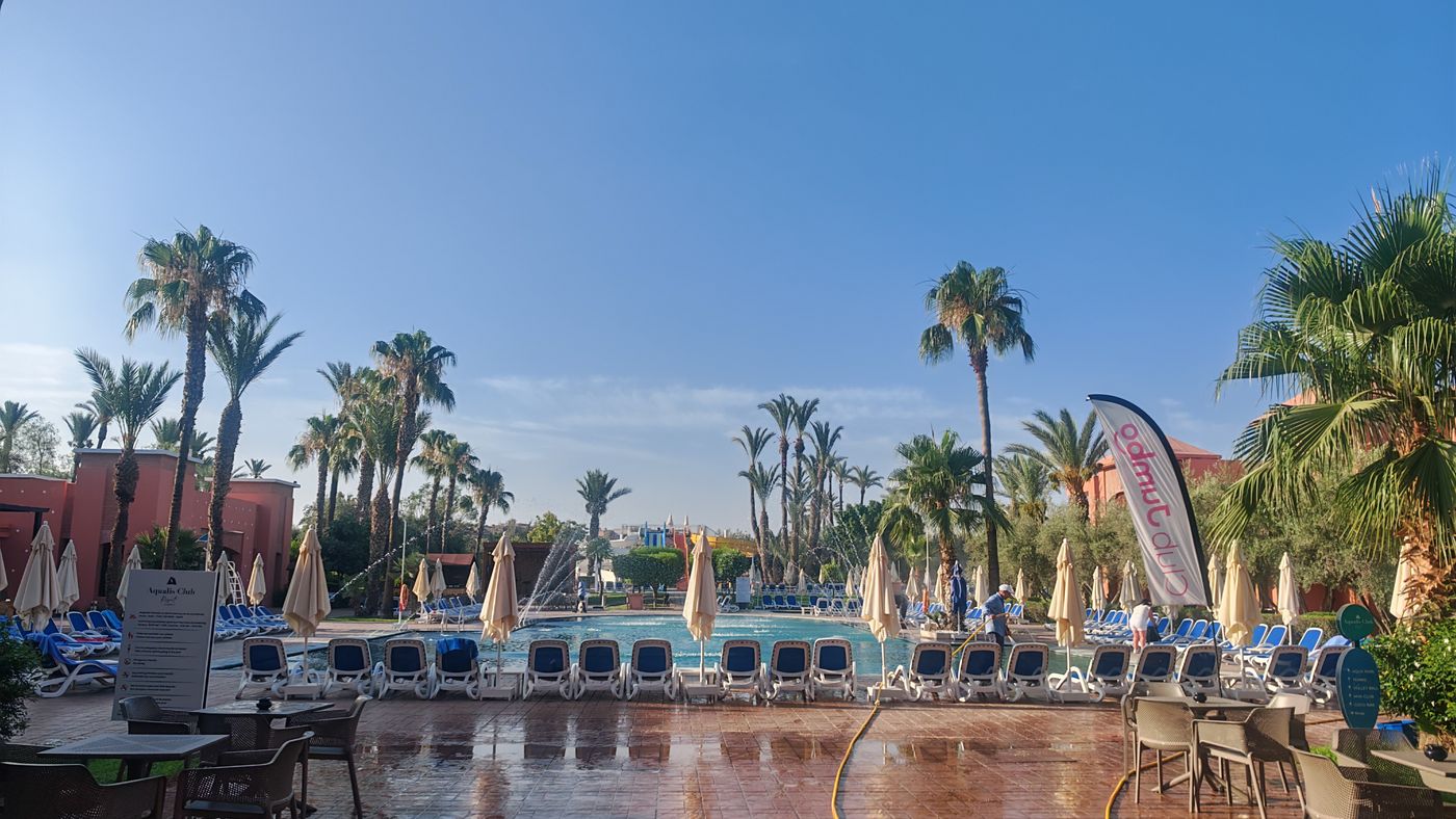 Jets d'eau dans les piscines